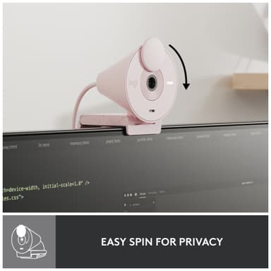 Logitech Brio 300 webkamera (rosa)
