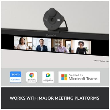 Logitech Brio 300 webkamera (sort)