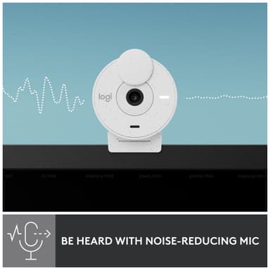 Logitech Brio 300 webkamera (hvit)