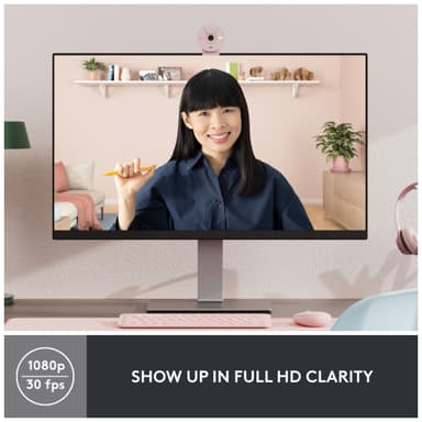 Logitech Brio 300 webkamera (rosa)