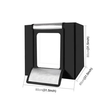 Bærbart Fotostudio-sett med belysning - 80x80cm