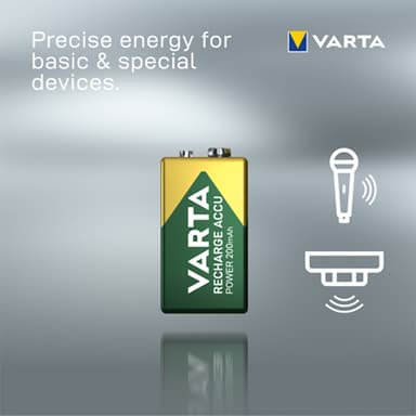 Varta Power 9V 200Mah batteri (1-pakk)