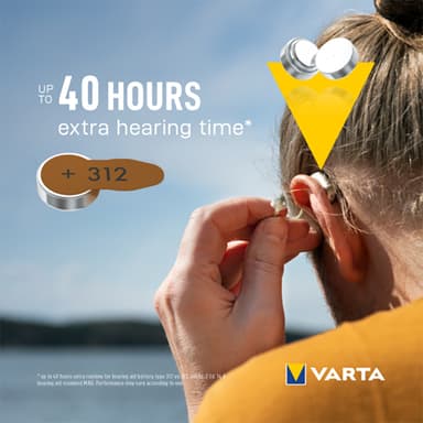 Varta 312 batteri for høreapparat 7042216 (6-pakning)