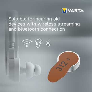 Varta 312 batteri for høreapparat 7042216 (6-pakning)