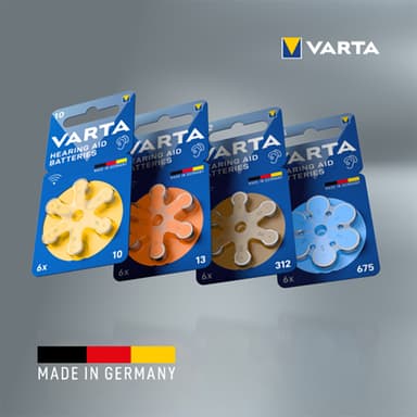 Varta 312 batteri for høreapparat 7042216 (6-pakning)