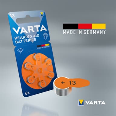 Varta 13 batteri for høreapparat 7042215 (6-pakning)