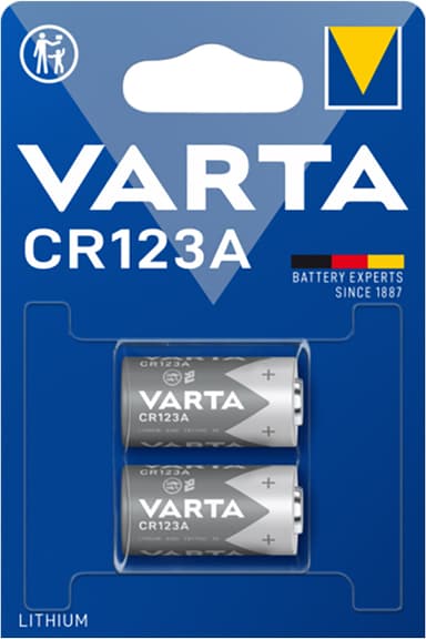 Varta Professional CR123A batteri (2-pakning)