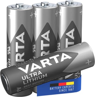 Varta Ultra Lithium AA batterier (4-pakning)