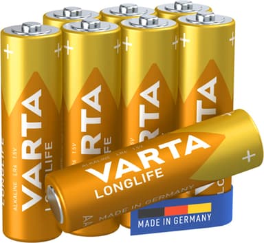 Varta Longlife AA batteri (8pk.)