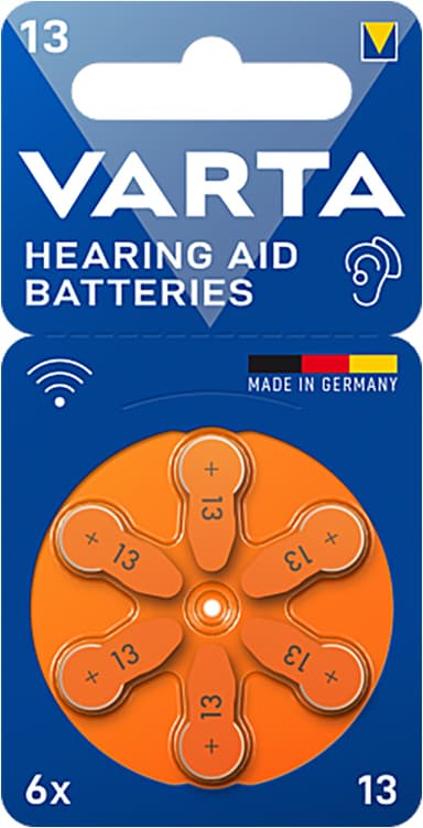 Varta 13 batteri for høreapparat 7042215 (6-pakning)