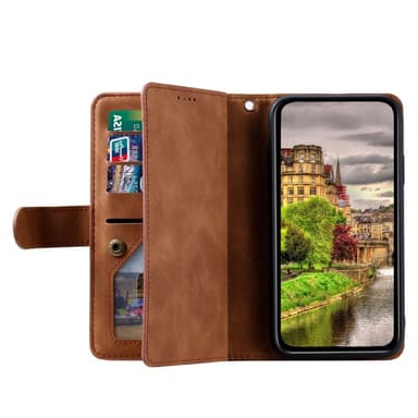 Til Xiaomi Redmi Note 14 4G Deksel med glidelås og 9 kortspor