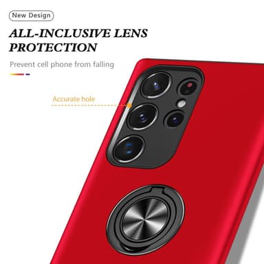 Til Samsung Galaxy S25 Ultra Hybrid Deksel Med Fingerring