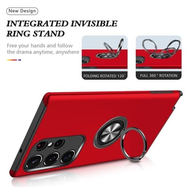 Til Samsung Galaxy S25 Ultra Hybrid Deksel Med Fingerring