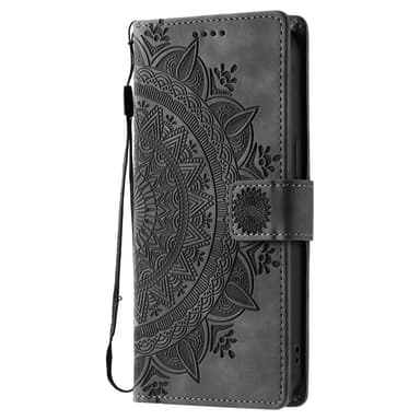 For Samsung Galaxy S25 Ultra Lommebok Deksel Shell Mandala Blomstermønster