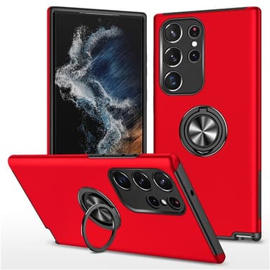 Til Samsung Galaxy S25 Ultra Hybrid Deksel Med Fingerring