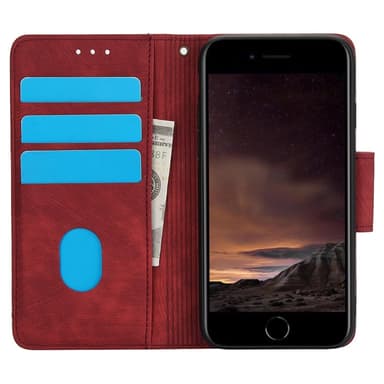 For iPhone 16e Etui Sommerfugl Blomst Ripebestandig Telefondeksel