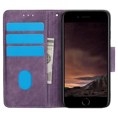 For iPhone 16e Etui Sommerfugl Blomst Ripebestandig Telefondeksel