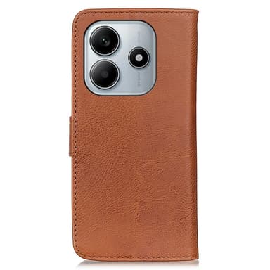 KHAZNEH Til Xiaomi Redmi Note 14 4G Mobiltelefonveske Kowhide Texture Wallet Case