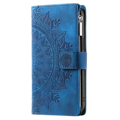 For iPhone 16e  Lommebok Deksel Shell Mandala Blomstermønster