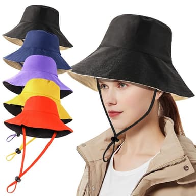 Lue Sun Hat Mesh Cap med bred kant - Oransje