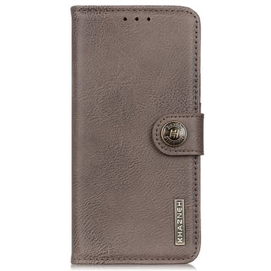 KHAZNEH Til Xiaomi Redmi Note 14 4G Mobiltelefonveske Kowhide Texture Wallet Case