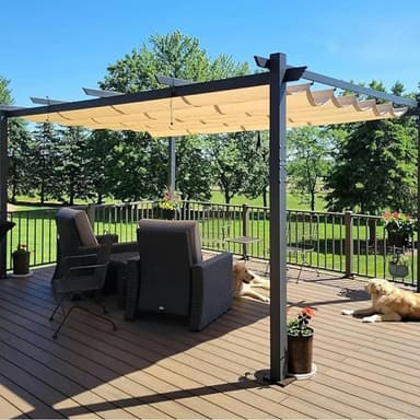 2 x 2 m Solbeskyttelsesnett For Balkong Hage UV-beskyttelse Skyggeskjerm med 5 m tau