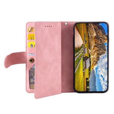 Til iPhone 16e Deksel med Glidelås og 9 Kortspor