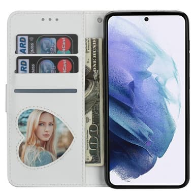 For Samsung Galaxy S25 Ultra Stående Glitterdeksel med Glidelåslomme - Sølv
