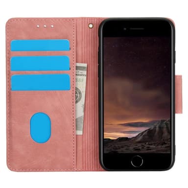 For iPhone 16e Etui Sommerfugl Blomst Ripebestandig Telefondeksel
