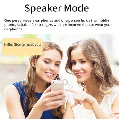 Bluetooth Translator Translator 144 språk Sanntids hodetelefoner