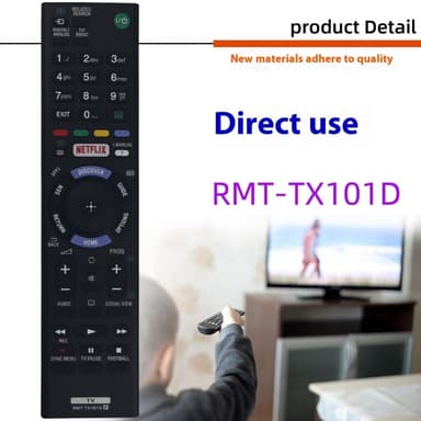 Fjernkontrollerstatning for RMT-TX101D For Sony TV