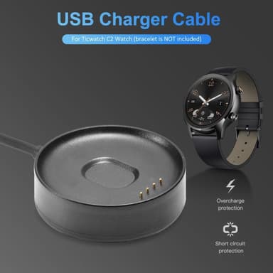 Ticwatch C2 USB-ladekabel/Dock 1m