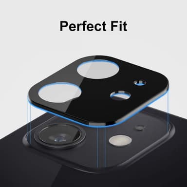 HAT PRINCE iPhone 12 mini helhetlig kameralinse i herdet glass