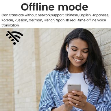 Bluetooth Translator Translator 144 språk Sanntids hodetelefoner