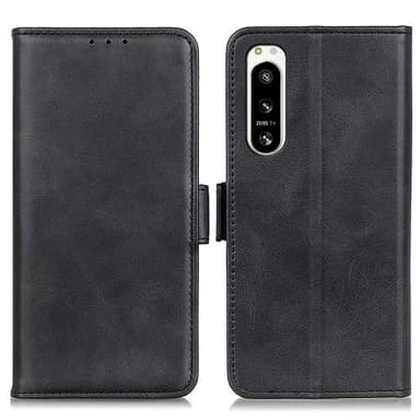 Sony Xperia 5 IV Lommebok-deksel Svart Flerspor