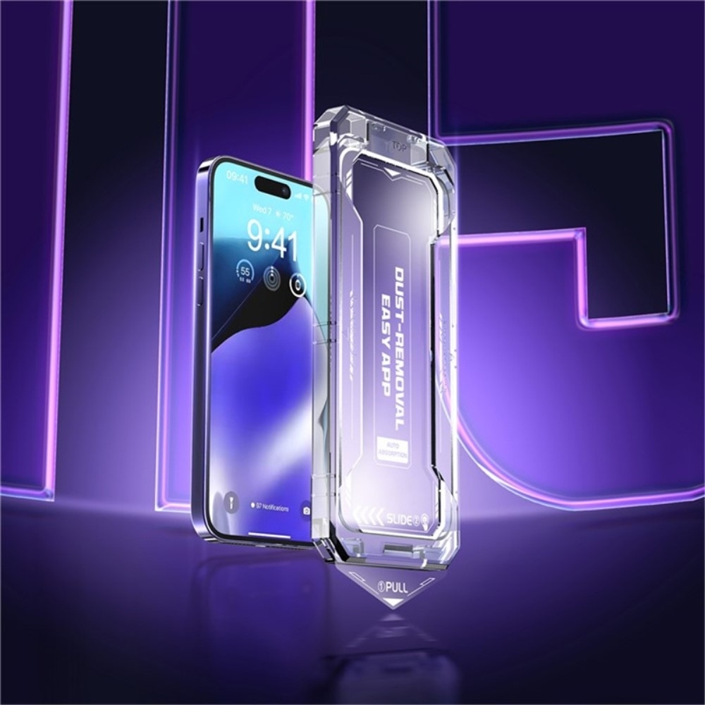 For iPhone 16 Plus/15 PlusAnti-Spy Privacy Skjermbeskytter i Herdet Glass