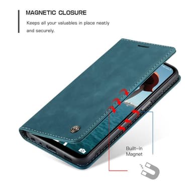 CASEME Lommebok-deksel Samsung Galaxy A12 - Blå