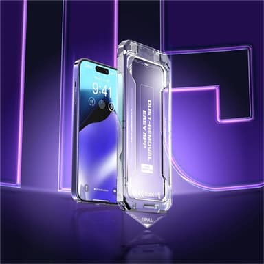 For iPhone 16 Pro Anti-Spy Privacy Skjermbeskytter i Herdet Glass