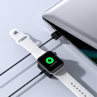 Apple Watch Trådløs Lader Smart Watch Ladestasjon - Svart