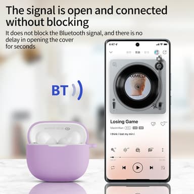 Til Xiaomi Redmi Buds 6 Lite Silikonetui Anti-Ripe Beskyttelsesdeksel - Blå