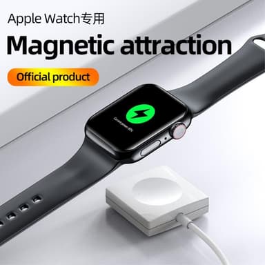 Apple Watch Trådløs Lader Smart Watch Ladestasjon - Svart