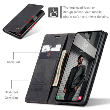 CASEME Lommebok-deksel Samsung Galaxy A16 - Svart