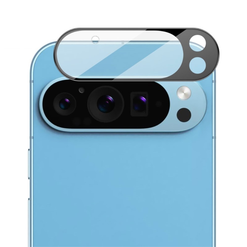 IMAK til Google Pixel 9 Pro XL kameralinsedeksel herdet glass (svart versjon)