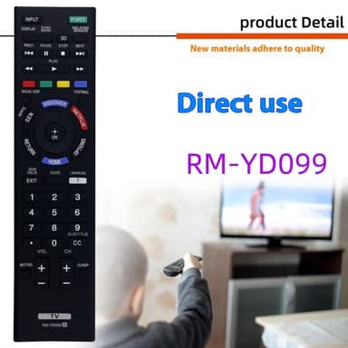 Fjernkontrollerstatning for RM-YD099 For Sony TV