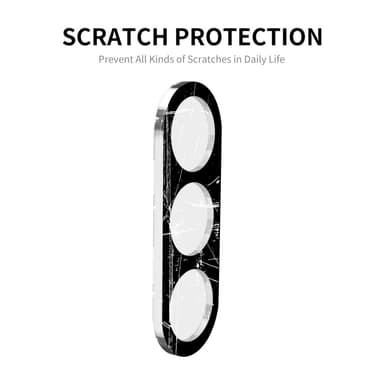 ENKAY 2 PCS til Samsung Galaxy S24 FE kameralinsedeksel herdet glass - svart