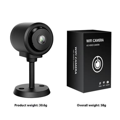 WiFi-sikkerhetskamera Night Vision Motion Detection 130 graders vidvinkel overvåking