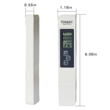 3-i-1 digital detektortest for vannkvalitet LCD TDS EC TEMP testpenn
