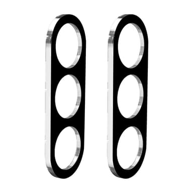 ENKAY 2 PCS til Samsung Galaxy S24 FE kameralinsedeksel herdet glass - svart