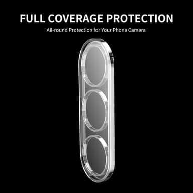 ENKAY 2 PCS til Samsung Galaxy S24 FE kameralinsedeksel herdet glass - gjennomsiktig
