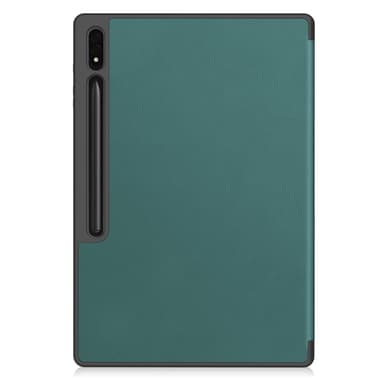 Til Samsung Galaxy Tab S10 Ultra Stativveske Støtsikker med Pennholder - Grønn